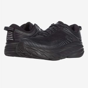 Black Hoka Bondi 7, size 8
